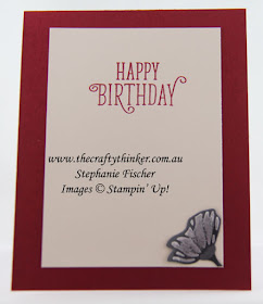 Oh So Eclectic, Watercolouring, Mediterranean Moments, Embossing Paste, Masculine card, #thecraftythinker, Stampin' Up Australia Demonstrator, Stephanie Fischer, Sydney NSW