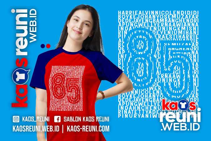 Angkatan 85 - Desain Sablon Kaos Reuni Alumni