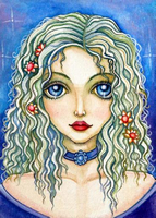 	HAED схемы вышивки художника Ching-Chou  Kuik	"	CCK QS 1616 Blue eyed fairy	