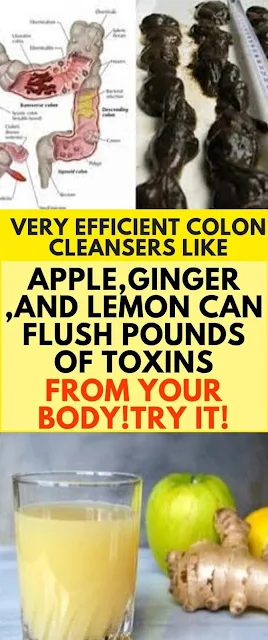 Apple, Ginger And Lemon Makes the Most Powerful Colon Cleanser, It’ll Flush Pounds Of Toxins From Your Body!