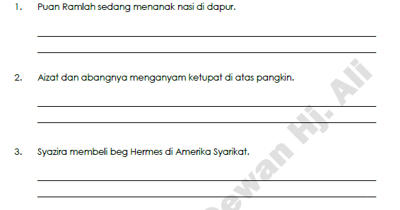 Soalan Bahasa Malaysia Tahun 6 Kertas 2 - Rasmi W