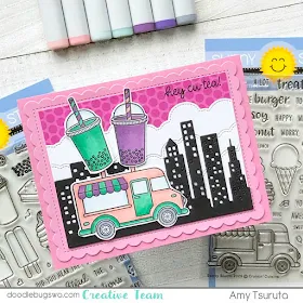 Sunny Studio Stamps: Cruisin' Cuisine Summer Sweets Customer Card by Amy Tsuruta