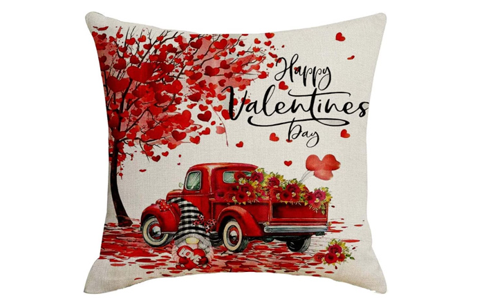 Valentine Truck Gnome Pillow