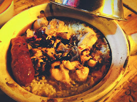 Chicken & Chinese Sausage Claypot Rice at Hing Kee Claypot Rice Temple St
