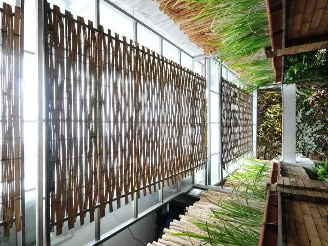  18 desain  pagar  bambu  cantik nan unik minimalis 