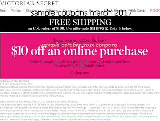 Victoria's Secret coupons for march 2017