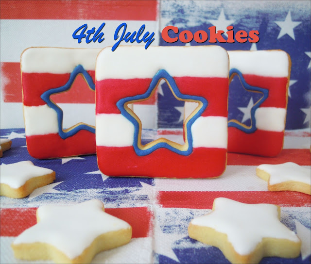 Galletas decoradas: Galletas del 4 de Julio