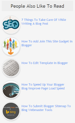 random post widget for blogger