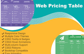 Responsive Html CSS Web PriceTable Template