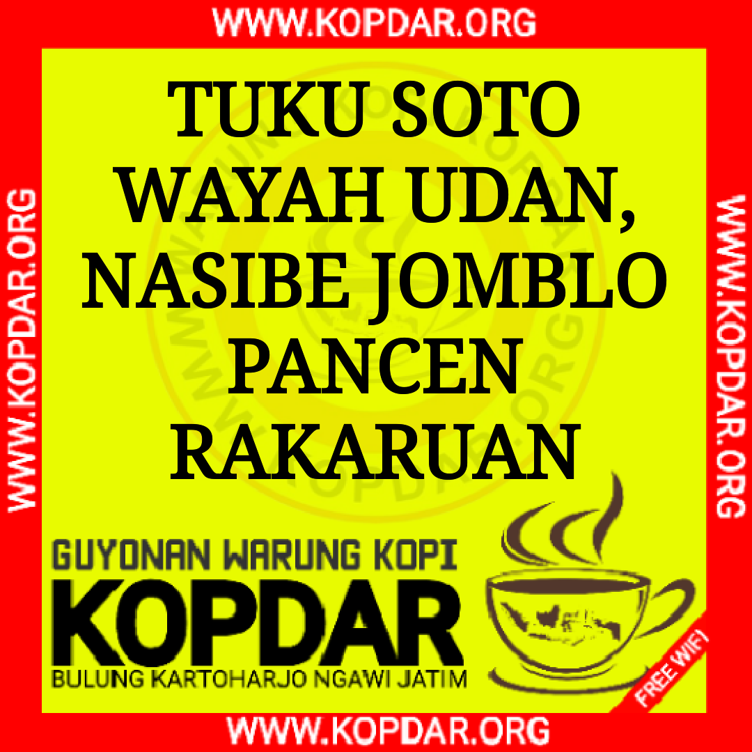 PANTUN JAWA SEPUTAR JOMBLO WARUNG KOPI KOPDAR