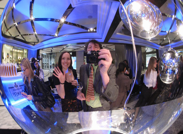 Kat & I at the Pommery Champagne Cube Launch, Westfield Sydney.