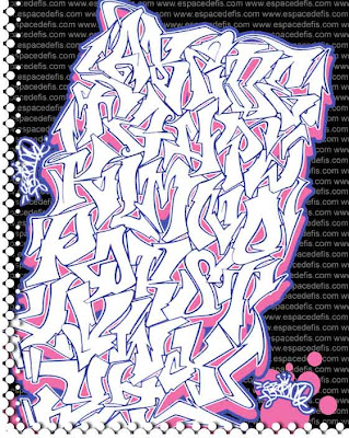 GRAFFITI ALPHABET LETTERS A-Z:
