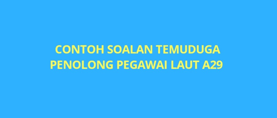 Contoh Soalan Temuduga Spa Penolong Pegawai Farmasi 