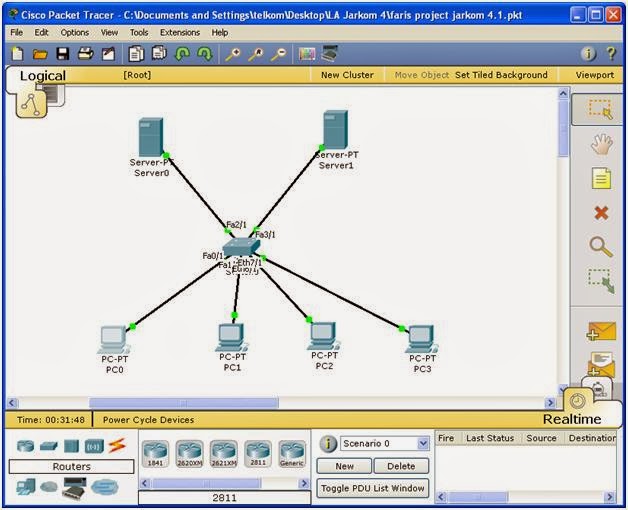 Membuat Web Server dan Email menggunakan Cisco Paket Tracer