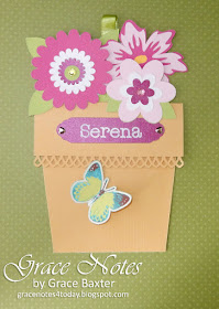 Flower Pot pocket card, by Grace Baxter