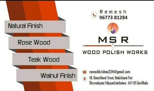 Wood Polish Works in Coimbatore