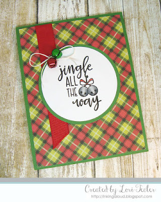 Jingle All the Way card-designed by Lori Tecler/Inking Aloud-stamps from Verve Stamps