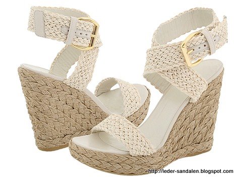 Leder sandalen:S323-353269