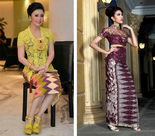 15 Contoh Gambar Model  Baju  Batik Kain Rangrang Tenun 2019