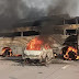  UP: भीषण हादसा, बस में घुसी कार, पांच लोगों की जिंदा जलकर मौत