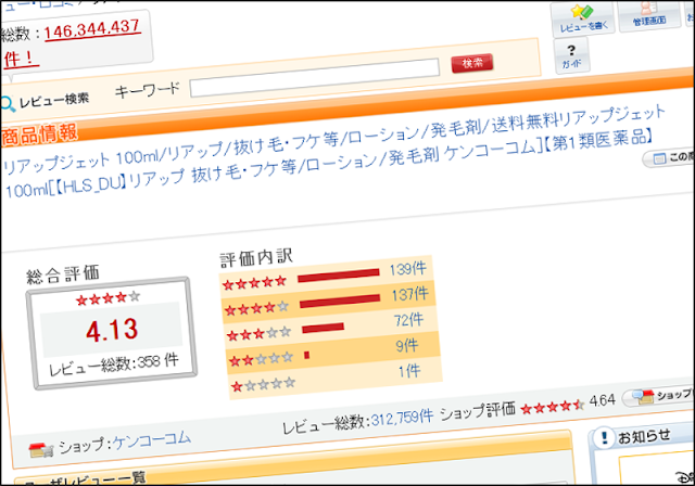 リアップジェット1ヵ月使用してみたけど効果はリアップX5・ロゲインと変わらない！