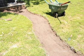 Stone Look Concrete Walkway, Bliss-Ranch.com