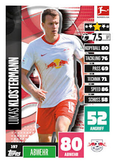 Topps Match Attax Bundesliga 2020-2021 RB Leipzig Set