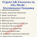 Urgent Job Vacancies in Abu Dhabi - Maintenance Company