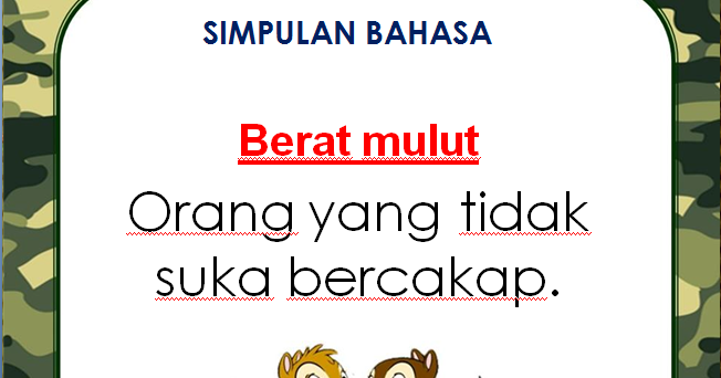 Bahasa Melayu: Simpulan Bahasa