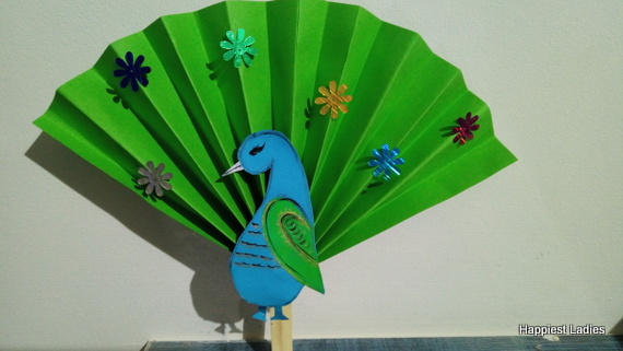 paper craft paper peacock holiday activity