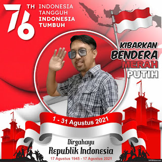 Desain Twibbon Kibarkan Bendera CDR