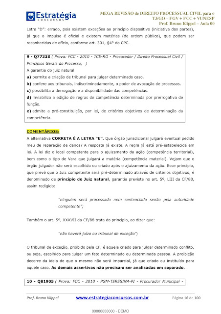 Questões de direito processual civil pdf