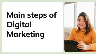 What main steps of digital marketing