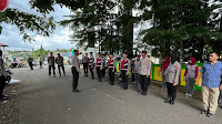 Dipimpin Kabag Ops Kompol Abdul Rahman Amankan Aksi Solidaritas Mahasiswa HMI di Soppeng