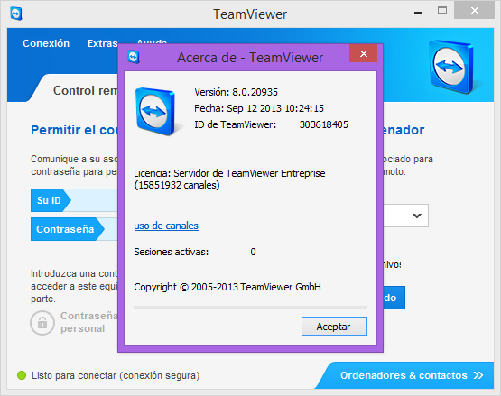 TeamViewer 8.0.20935 Enterprise Español [controla 