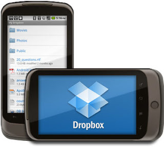 Dropbox Application on Android Device