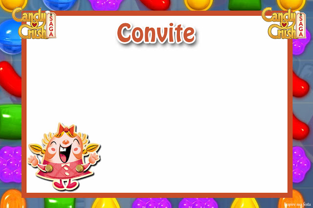 Candy Crush Party Free Printable Invitations, Labels or Cards.