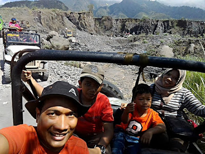 Track condition along Merapi Lava Tour