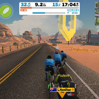 In game screenshot from Zwift