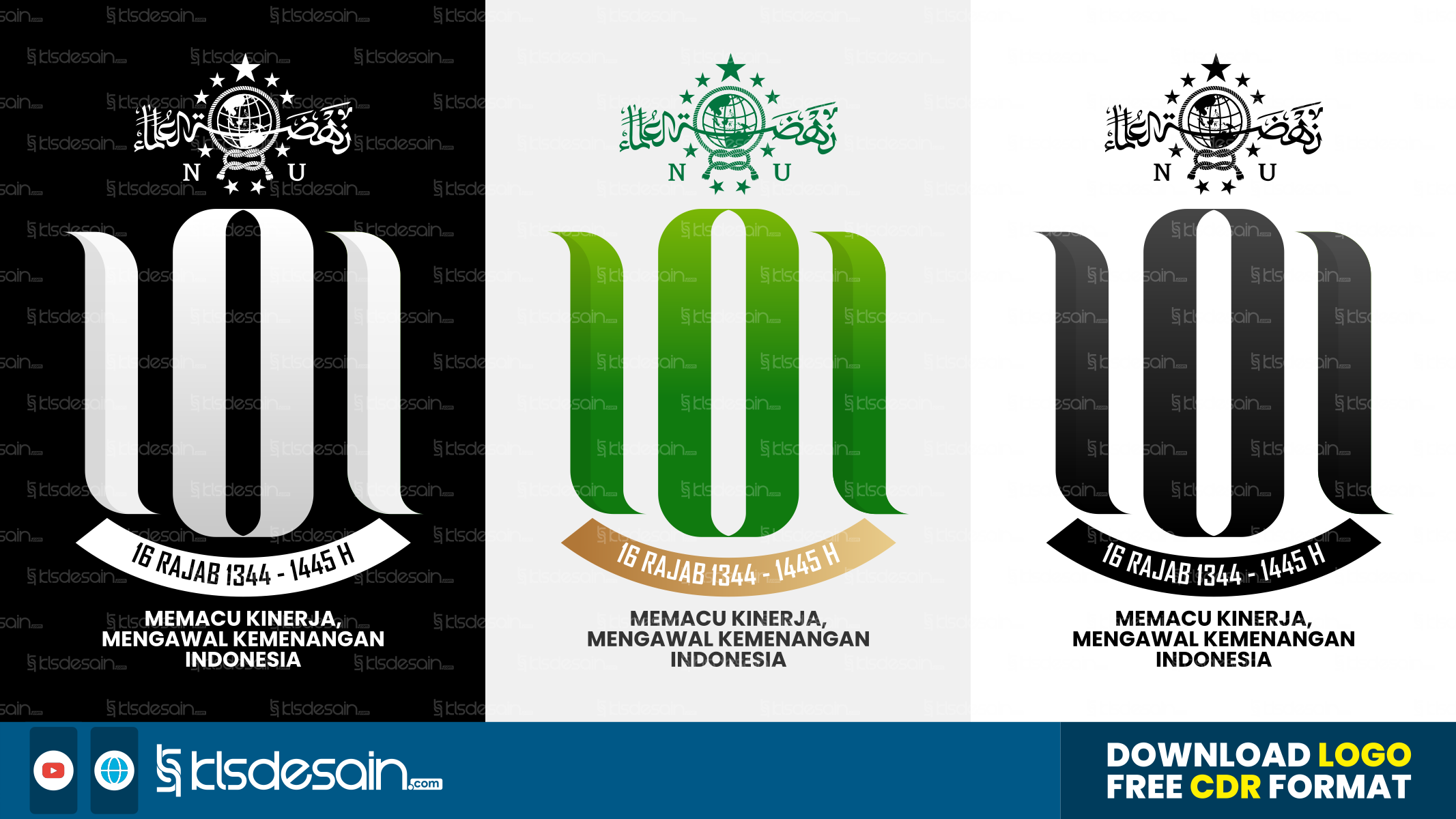 Logo Harlah Ke 101 Nahdlatul Ulama - Download CDR X7 - KLS Desain