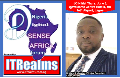 All is set @2023 Nigeria DigitalSENSE Forum, Igbalajobi joins speakers