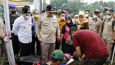 Gubernur Arinal Buka Pasar Murah Bahan Pokok Bersubsidi di Kota Metro