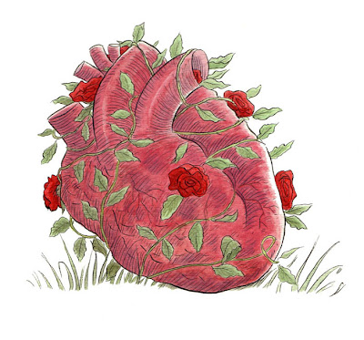 The Heart of Roses This is one of my illustrations created for Fairy Tale