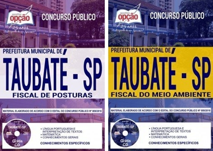 Apostila Prefeitura de Taubaté SP 2019