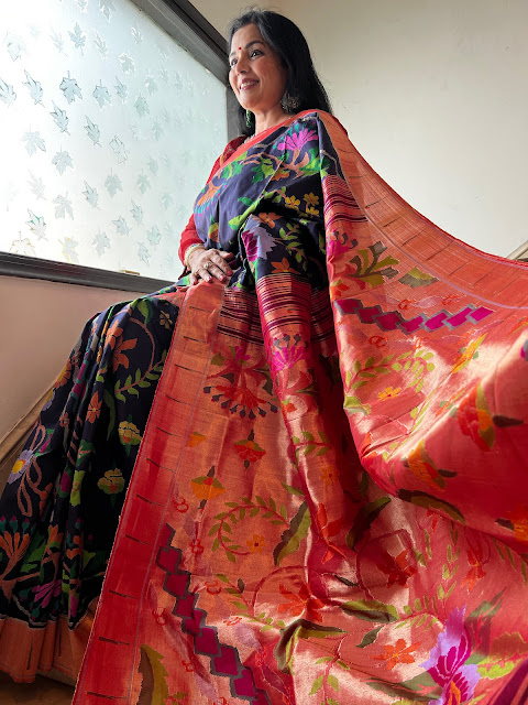 Ethereal Splendor: The Stunning Silk Brocade All Over Jamdani Paithani