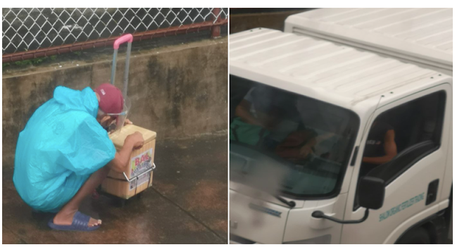 Sakay ng Delivery truck, pinakyaw ang Ice Cream na tinda ng lolo sa gitna ng ulan