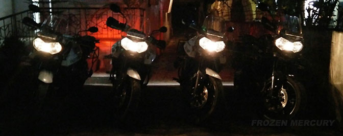 Triumph Tigers ride to Madikeri