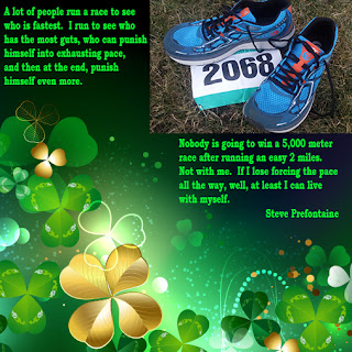 Get Lucky race steve prefontaine quote art work by shawn tromiczak