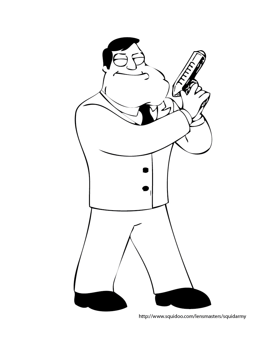 American Dad Coloring Pages