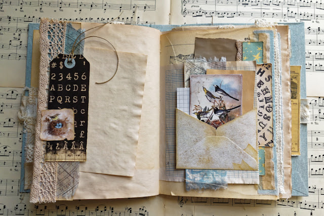 Junk journal z literami